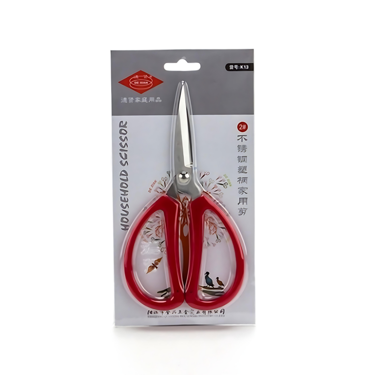 Scissors - Regular Use - Red Handle - 180mm - 7"