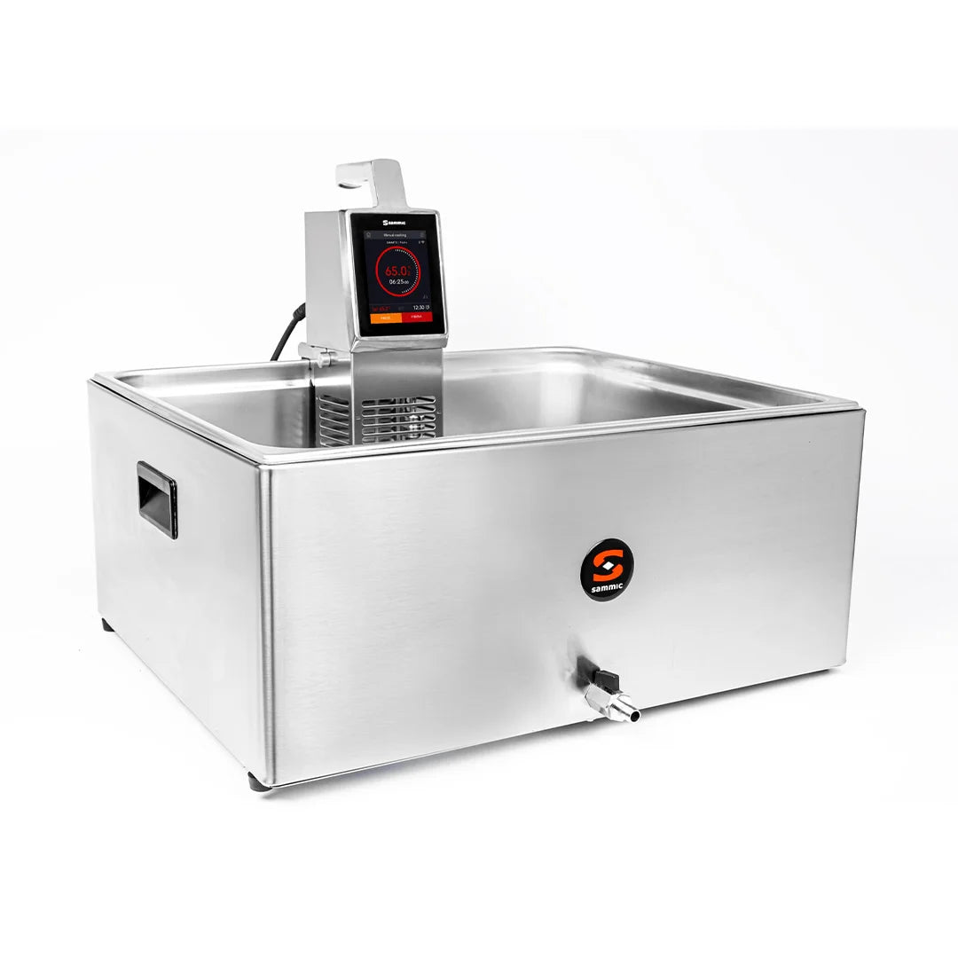 56L Double-Skinned Bain Marie Hot Water Bath – GN 2/1 Format with Drain Tap