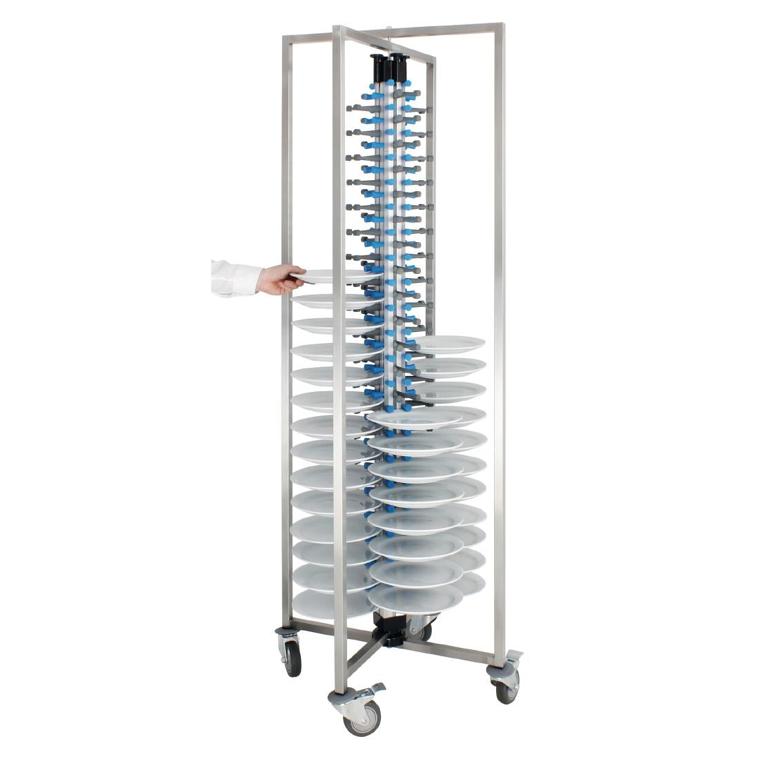 Vogue Mobile Plate Rack (84 Plates) GK978