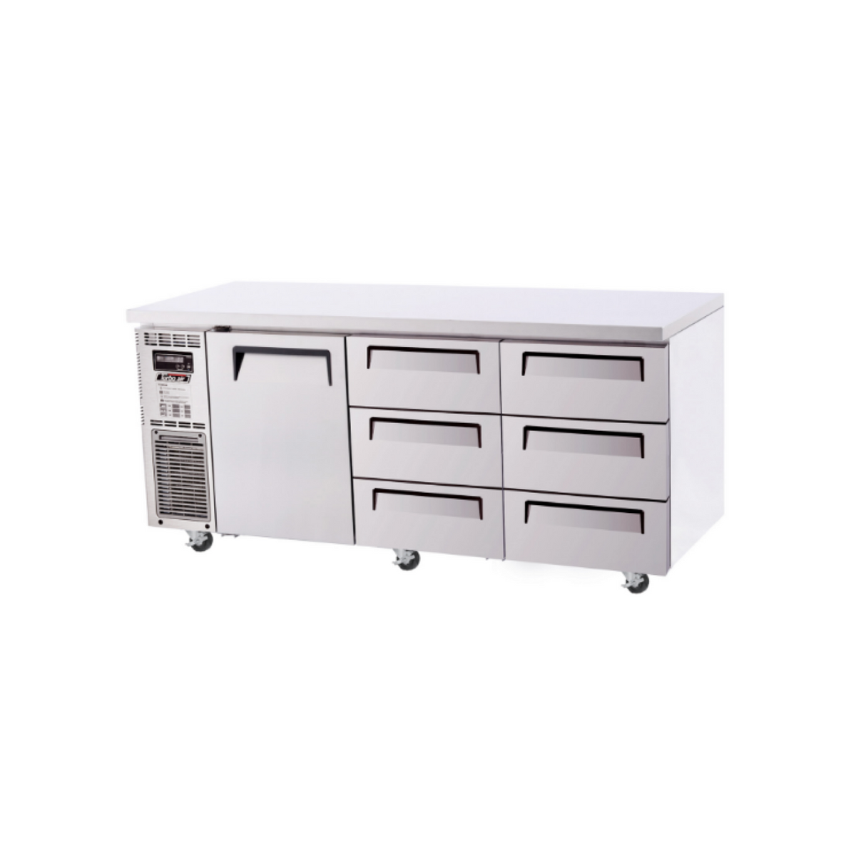 Turbo Air 1 Door 6 Drawer Undercounter Fridge 1800mm KUR18-3D-6-N - Whisk Hospitality - KUR18-3D-6-N