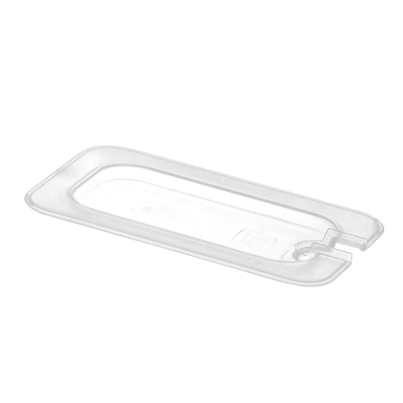 Gastronorme Pan Lid - PolyCarbonate - Notched - 1/9 - Clear