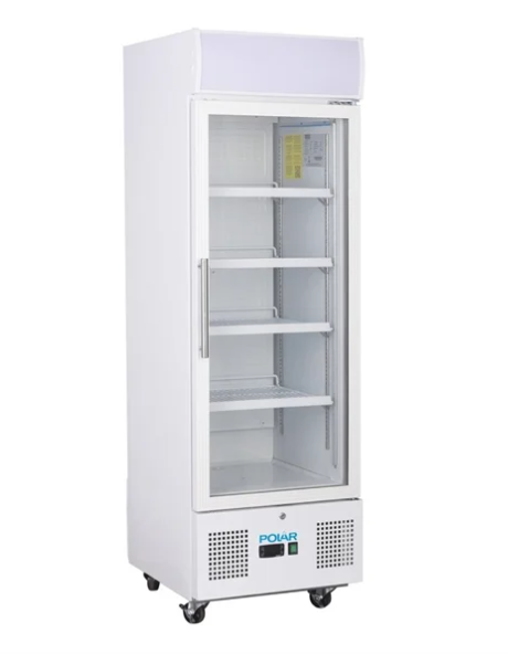 Polar DM075-A G-Series White Upright Display Fridge