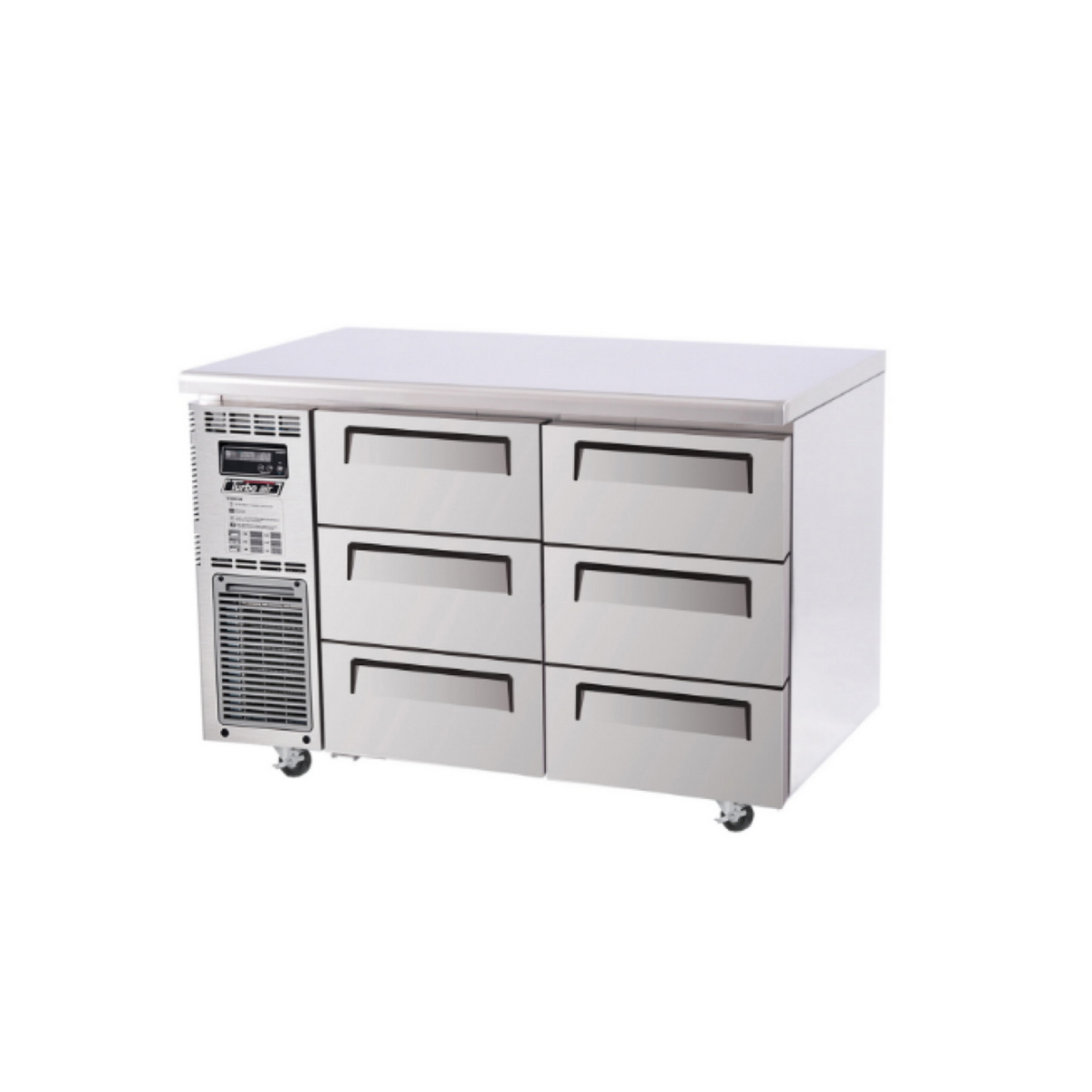 Turbo Air 6 Drawer Undercounter Fridge 1200mm KUR12-3D-6-N - Whisk Hospitality - KUR12-3D-6-N