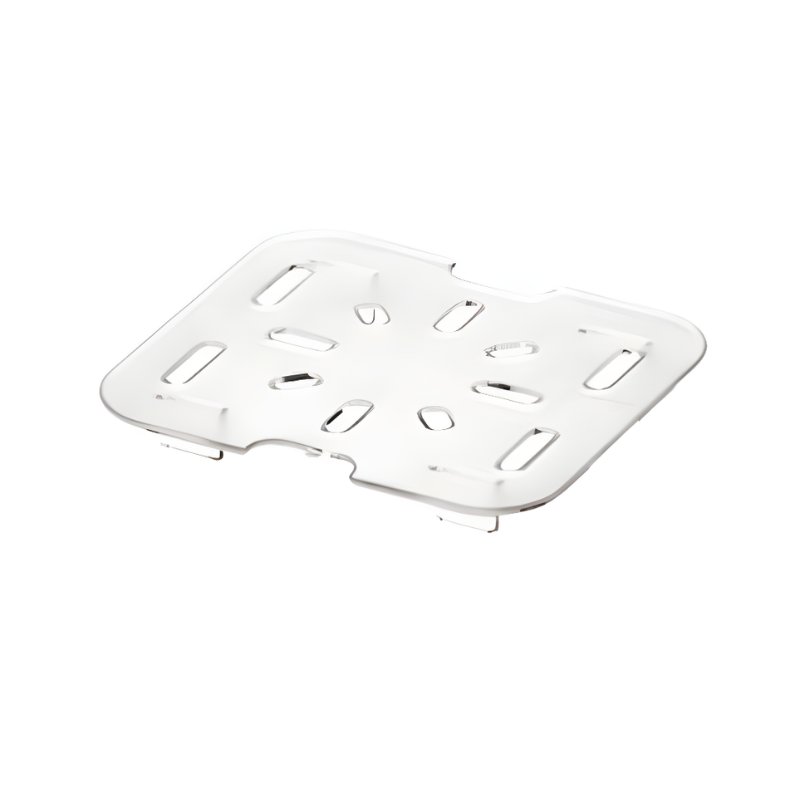 Gastronorme Pan Drain Plate - PolyCarbonate - 1/6 - Clear