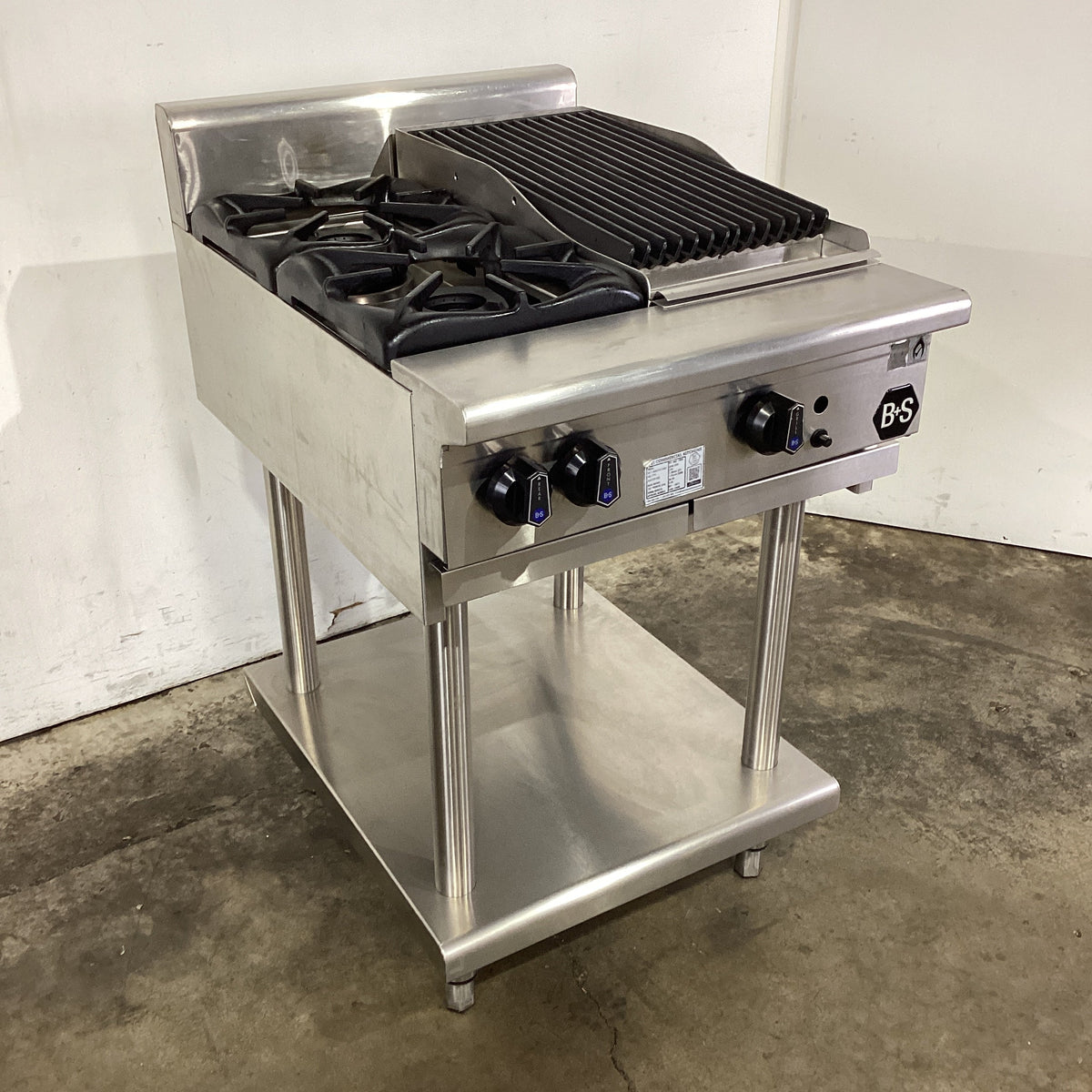 B&S BT-SB2-CBR3 Cooktop/Char Grill Combo