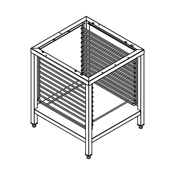 LAINOX Removable plate rack for model NA.102B to be used with compulsory frame (BTL021). 49 plate capacity with Ø310mm size plates. 622 x 706 x 736 mm.