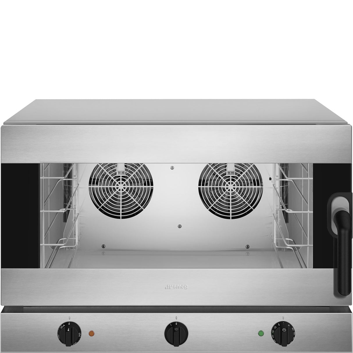 SMEG ALFA425H-2 Humidified convection oven with side opening door - Three phase (single phase optional) Manual electromechanical controls 4 tray