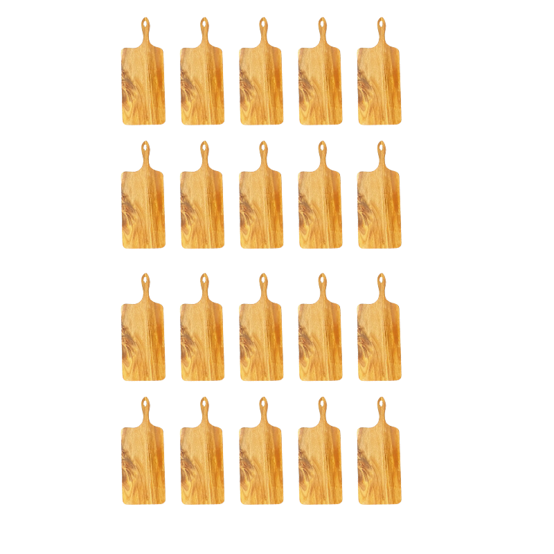 20 x Acacia Wood Serving Board (45 x 18cm inc. handle) - Whisk Hospitality - BT-WCB021-20PK