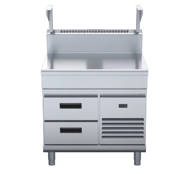 Waldorf 800 Series Bt8900S Rb 900Mm Bench Top Salamander Support Refrigerated Base