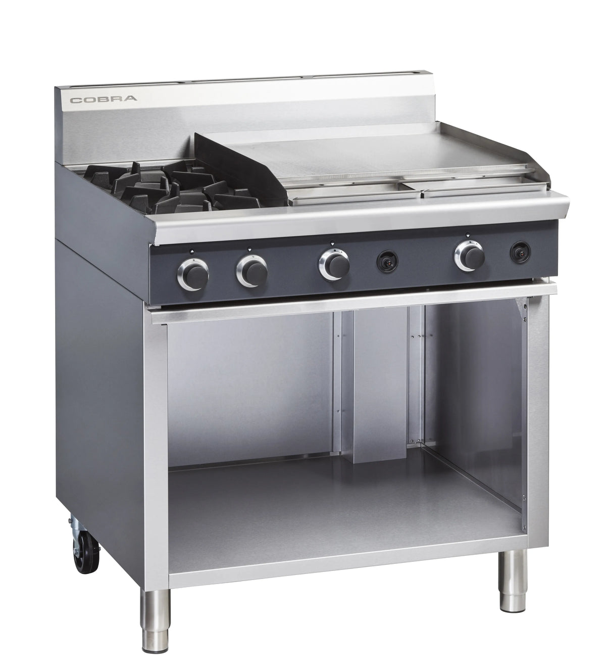 Cobra C9B 900Mm Two Burner Griddle Gas Cooktop