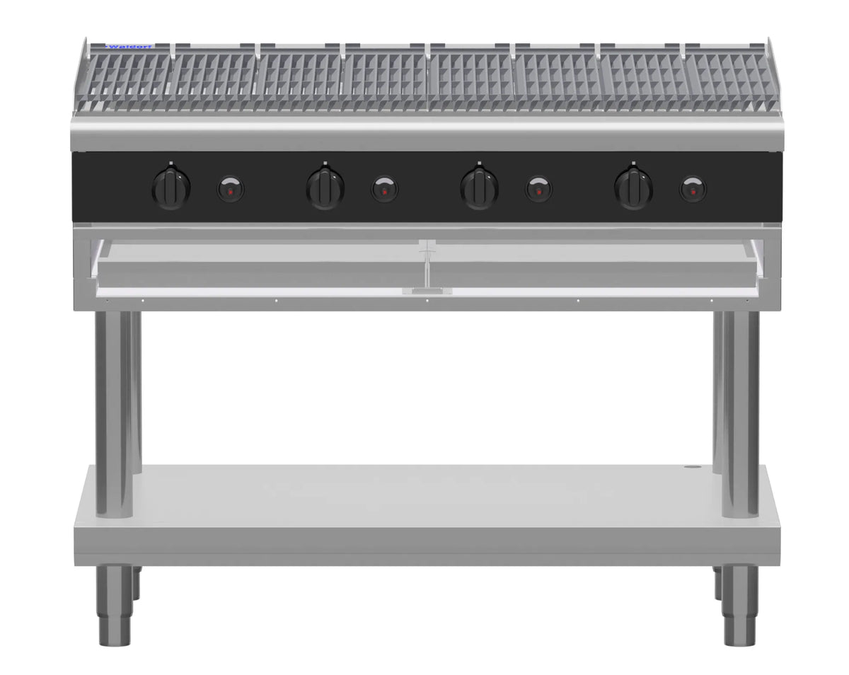 Waldorf Bold Chlb8120G Ls 1200Mm Gas Chargrill Low Back Version Leg Stand