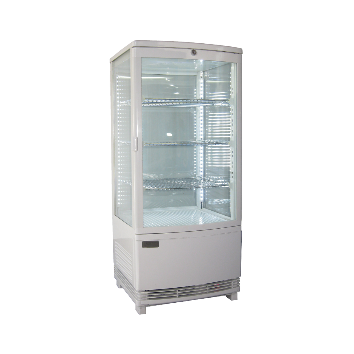 Exquisite Four Sided Glass Counter Top Display Fridge with LED - CTD78LED - Whisk Hospitality - CTD78-LED