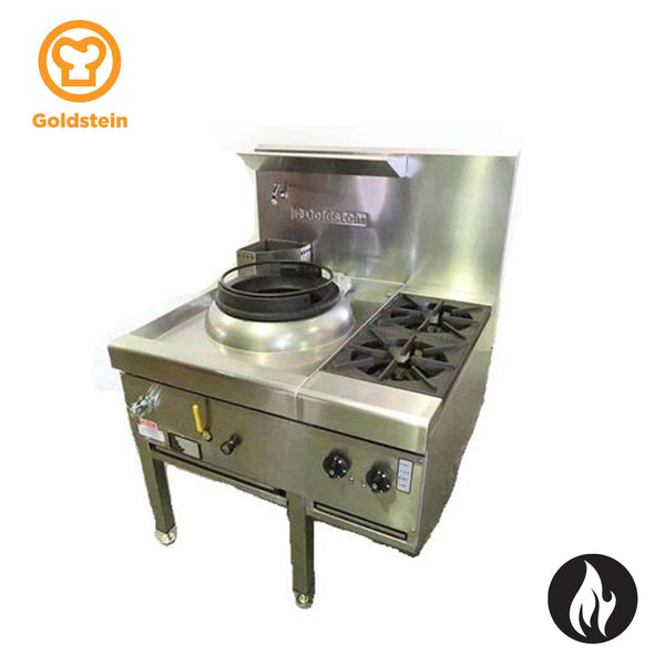 CWA1B2M/G | Asian Cooking Range, Woks โ Mongolian Burner, 2 Open Burners - Whisk Hospitality - CWA1B2M/G