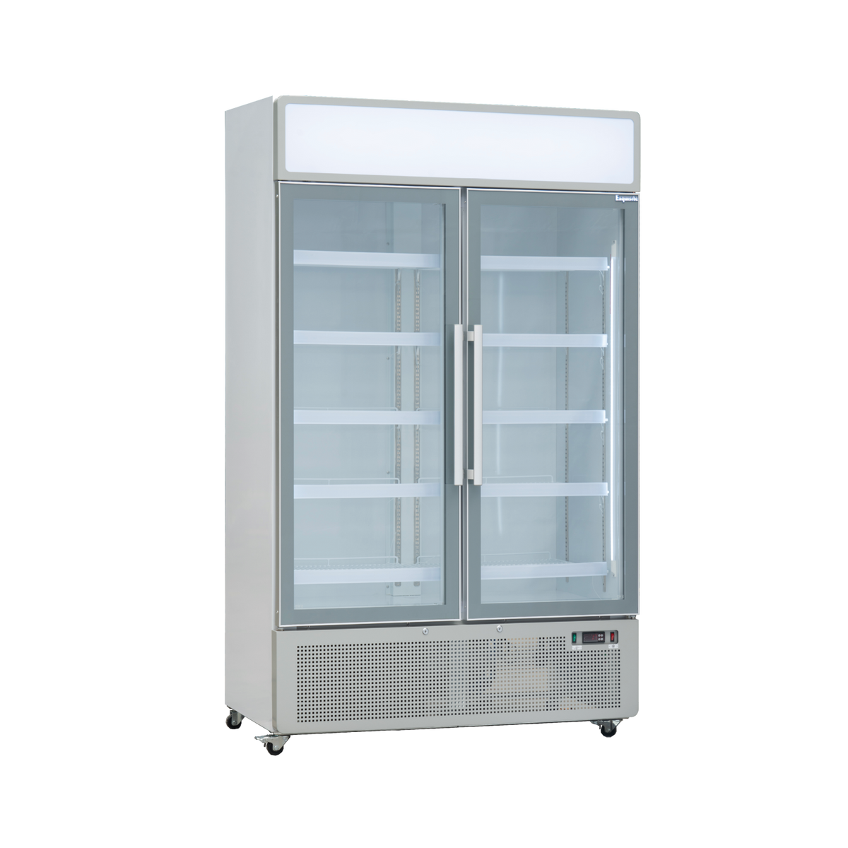 Exquisite Two Glass Door Upright Display Fridge 850L – White - DC880P - Whisk Hospitality