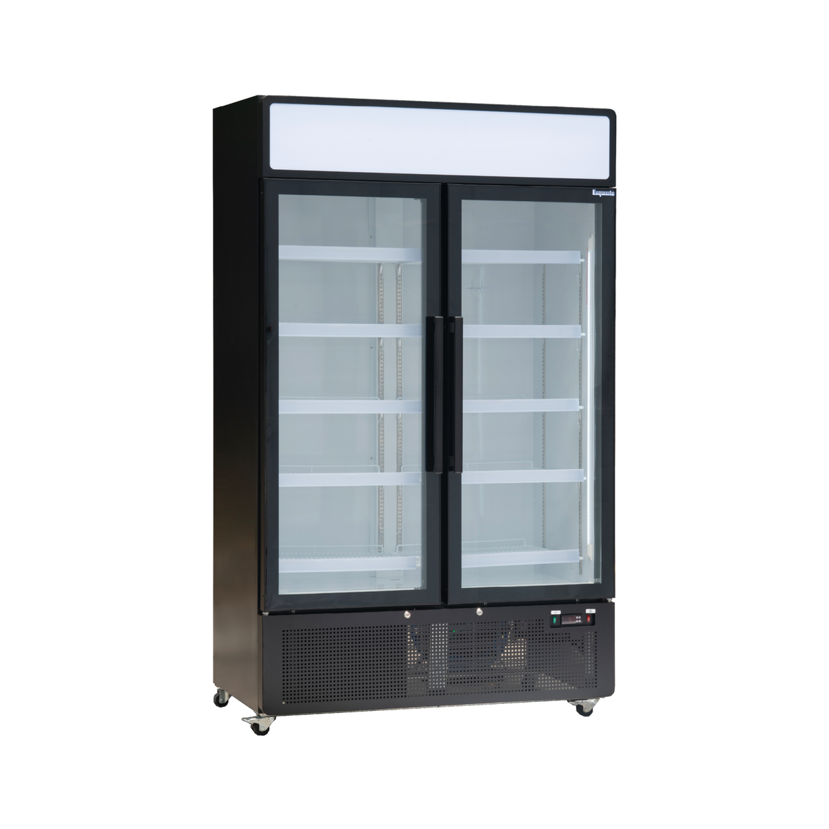 Exquisite Two Glass Door Upright Display Refrigerators 850L – Black - DC880PB - Whisk Hospitality
