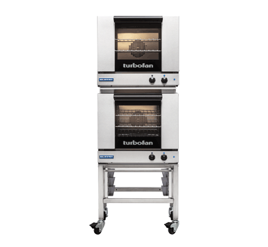 Turbofan E23M32 Half Size Tray Manual Electric Convection Ovens Double Stacked