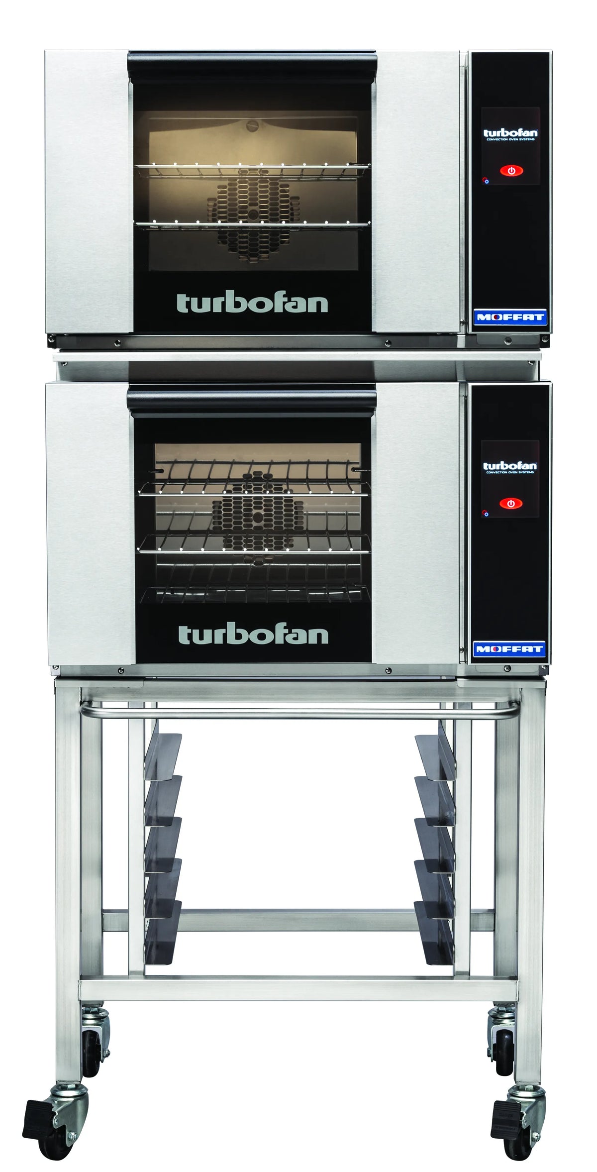 Turbofan E23T32C Half Size Electric Convection Ovens Touch Screen Control Double Stacked 0