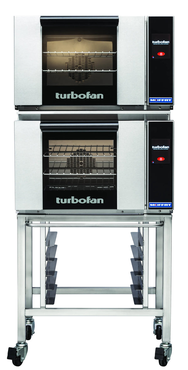 Turbofan E23T32C Half Size Electric Convection Ovens Touch Screen Control Double Stacked 0