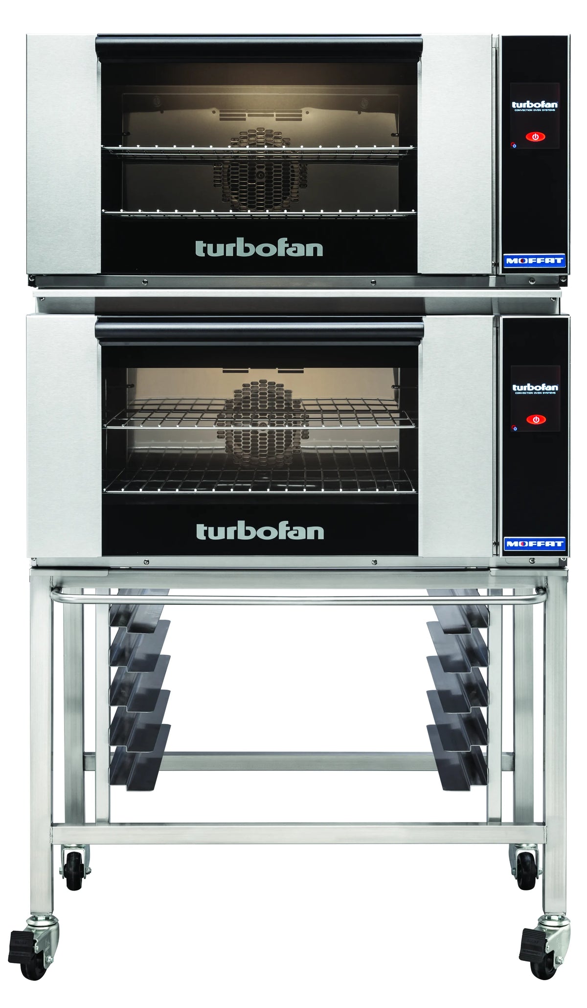 Turbofan E27T22C Full Size Electric Convection Ovens Touch Screen Control Double Stacked