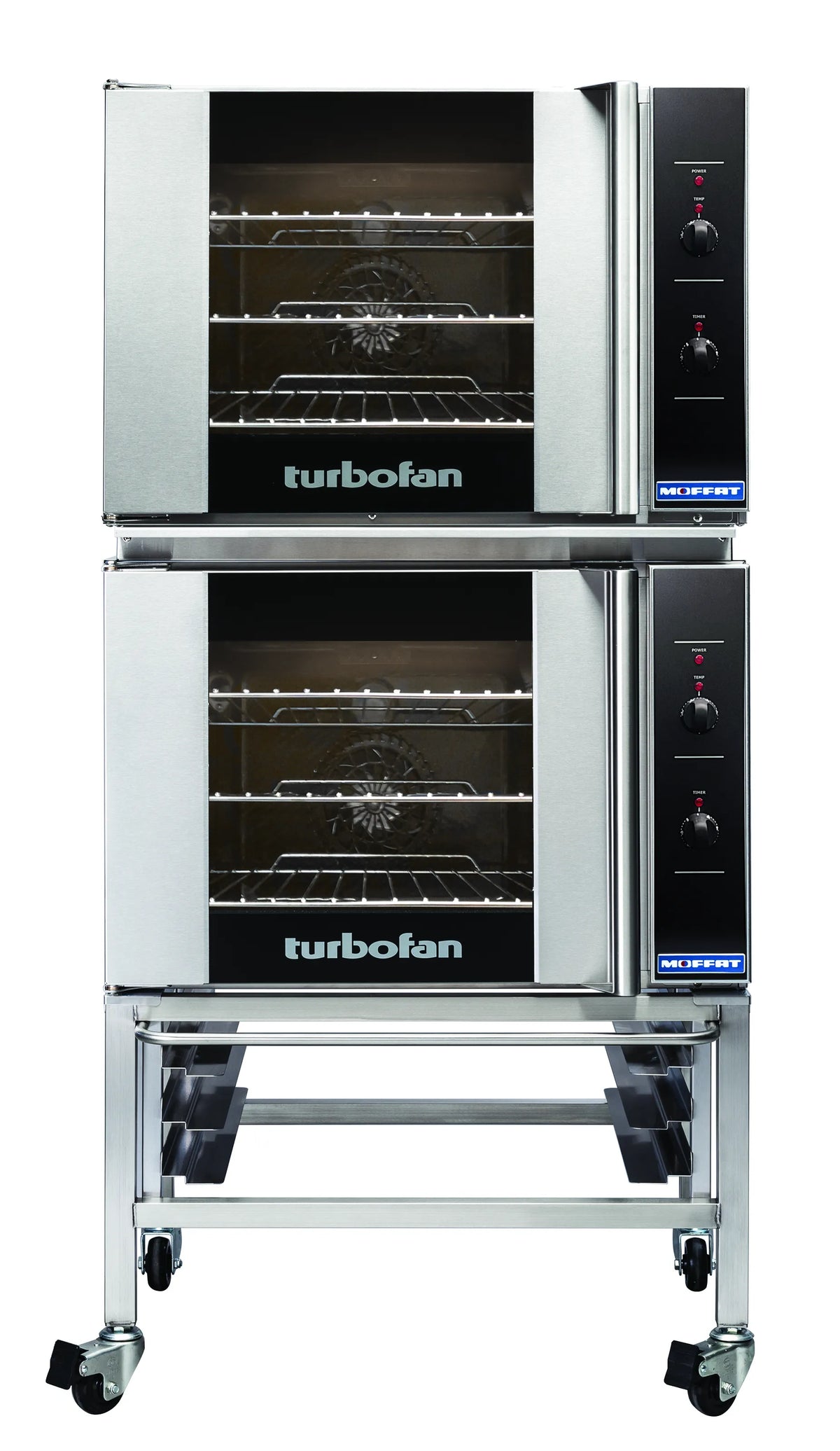 Turbofan E30M32C Double Stacked Gn 11 Manual Electric Convection Ovens Double Stacked 0