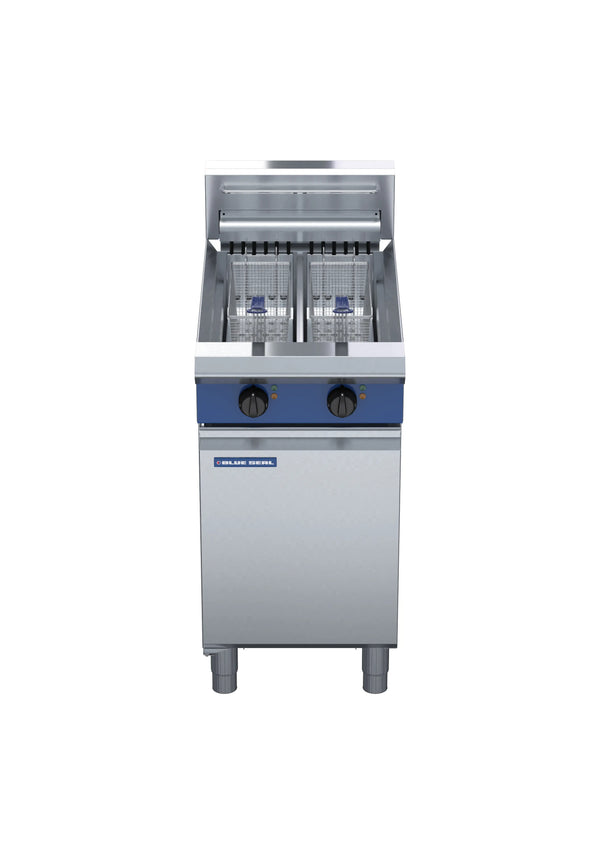 Blue Seal Evolution Series E44 450Mm Twin Pan Electric Fryer