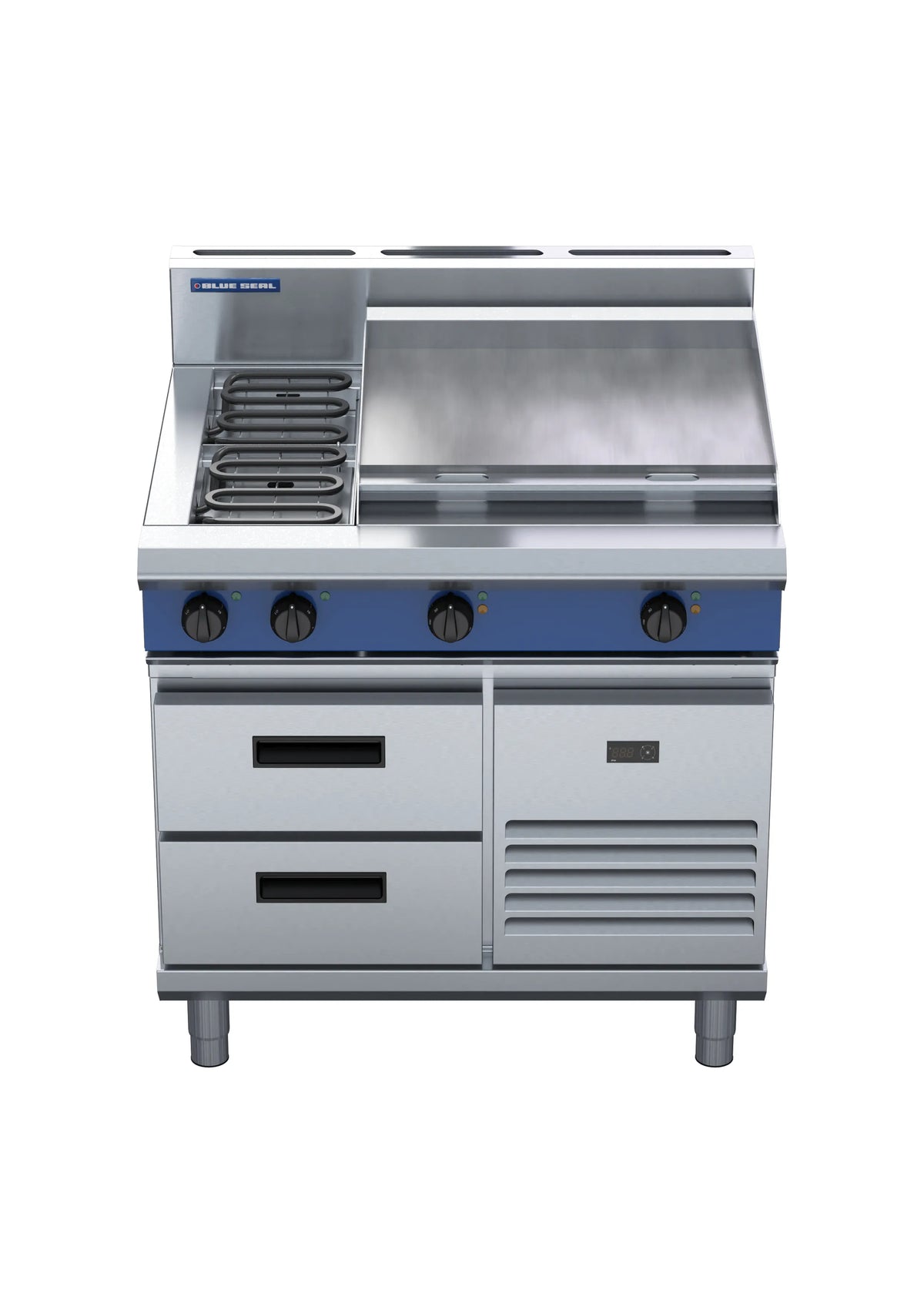 Blue Seal Evolution Series E516B Rb 900Mm Electric Cooktop Refrigerated Base