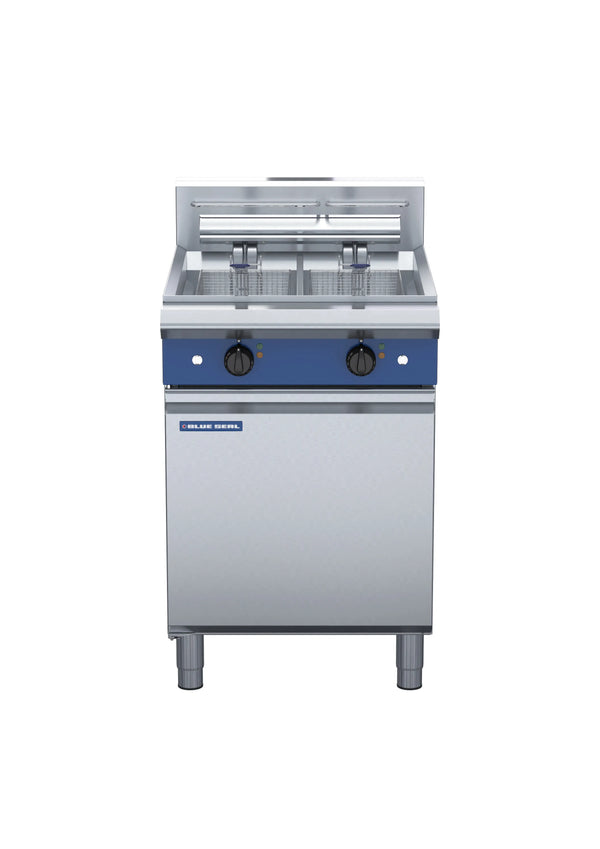 Blue Seal Evolution Series E66 600Mm Twin Pan Electric Fryer