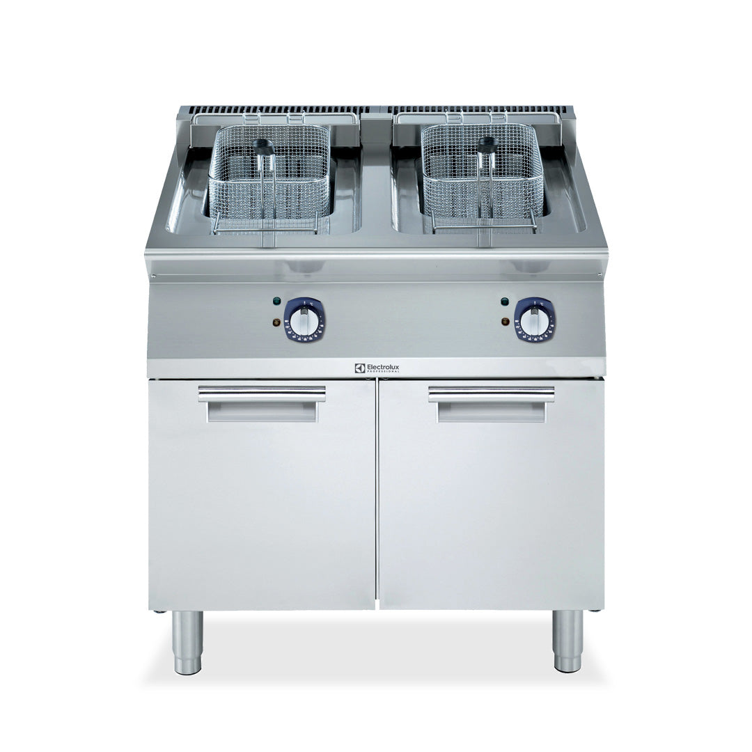 Electrolux 700XP 14L + 14L Double Pan Electric Fryer 800mm E7FREH2FF0 - Whisk Hospitality - E7FREH2FF0