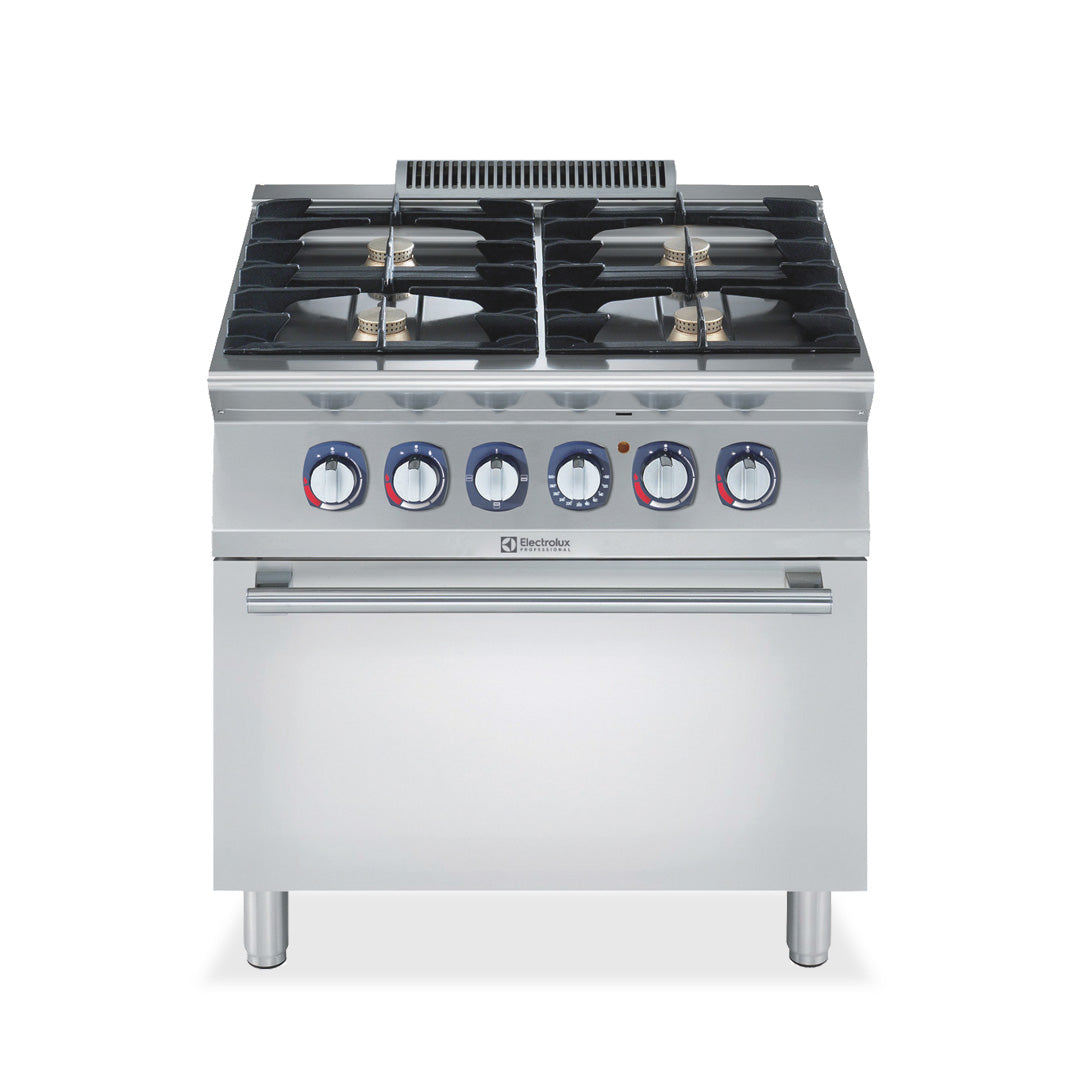 Electrolux 700XP 4 Burner Gas Range with Gas Oven 800mm E7GCGH4CGA - Whisk Hospitality - E7GCGH4CGA