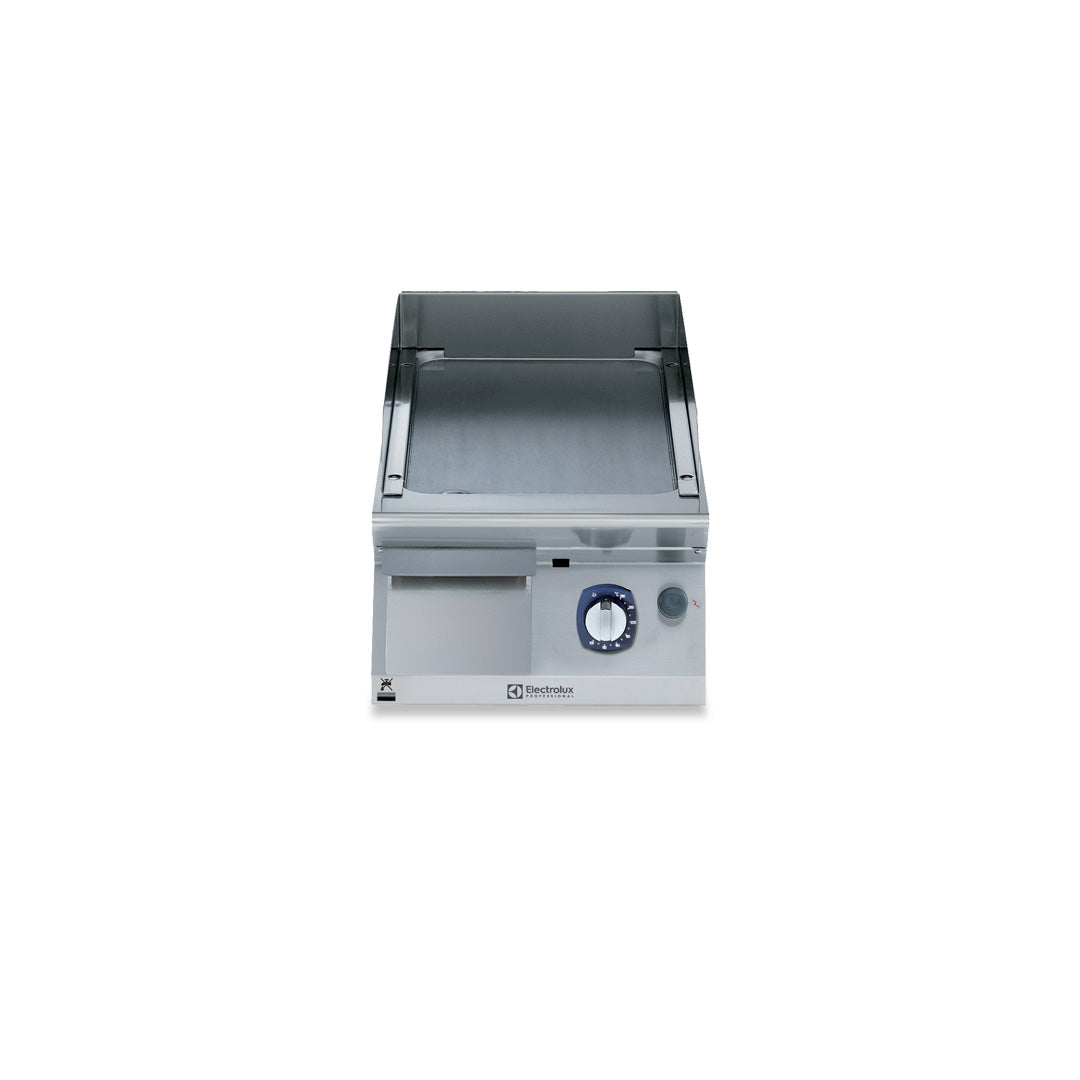 Electrolux 700XP Gas Griddle Plate with Smooth Brushed Chrome Plate 400mm E7IIKAAOMCA - Whisk Hospitality - E7IIKAAOMCA