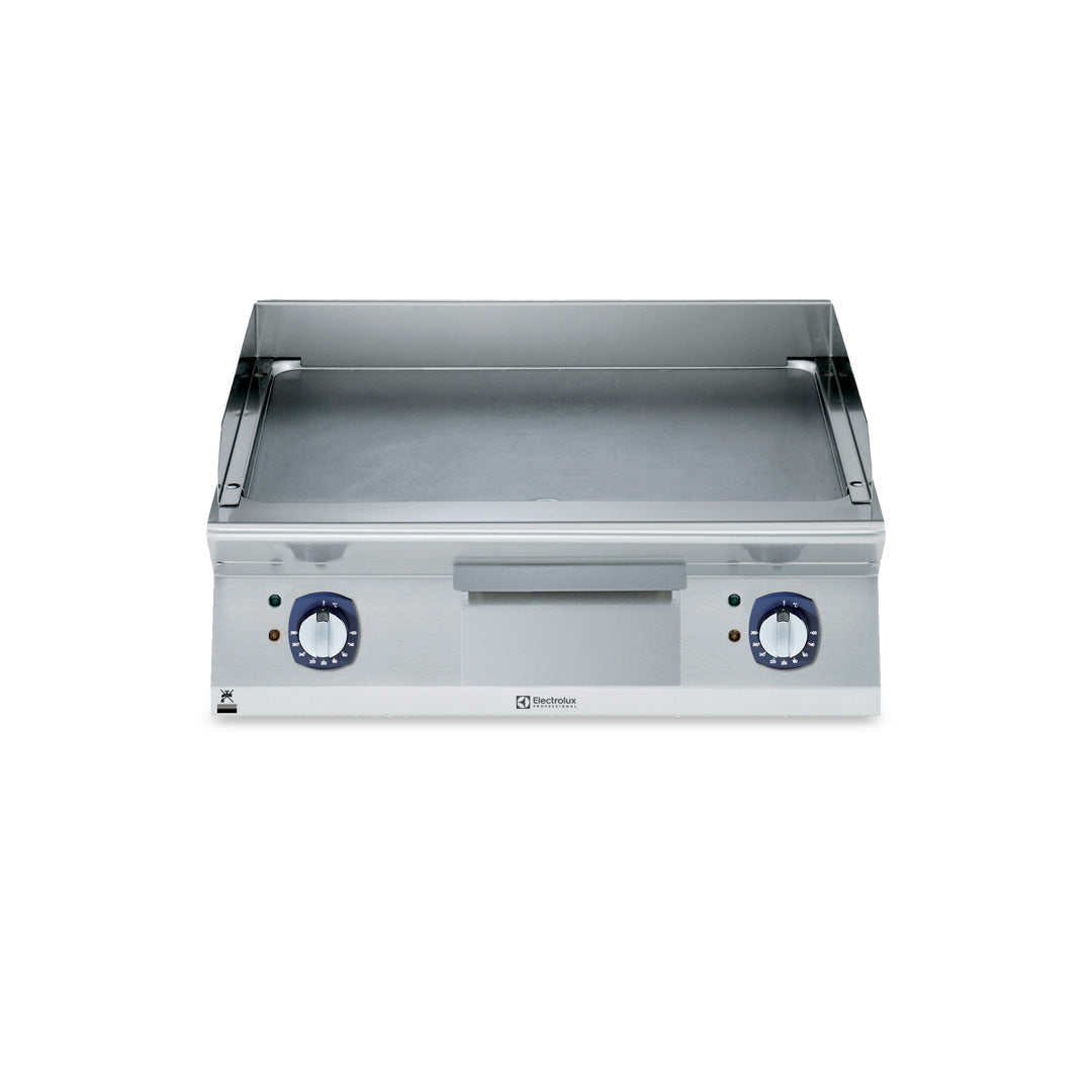 Electrolux 700XP Electric Griddle Plate with Smooth Brushed Chrome Plate 800mm E7IIKDAOMEA - Whisk Hospitality - E7IIKDAOMEA