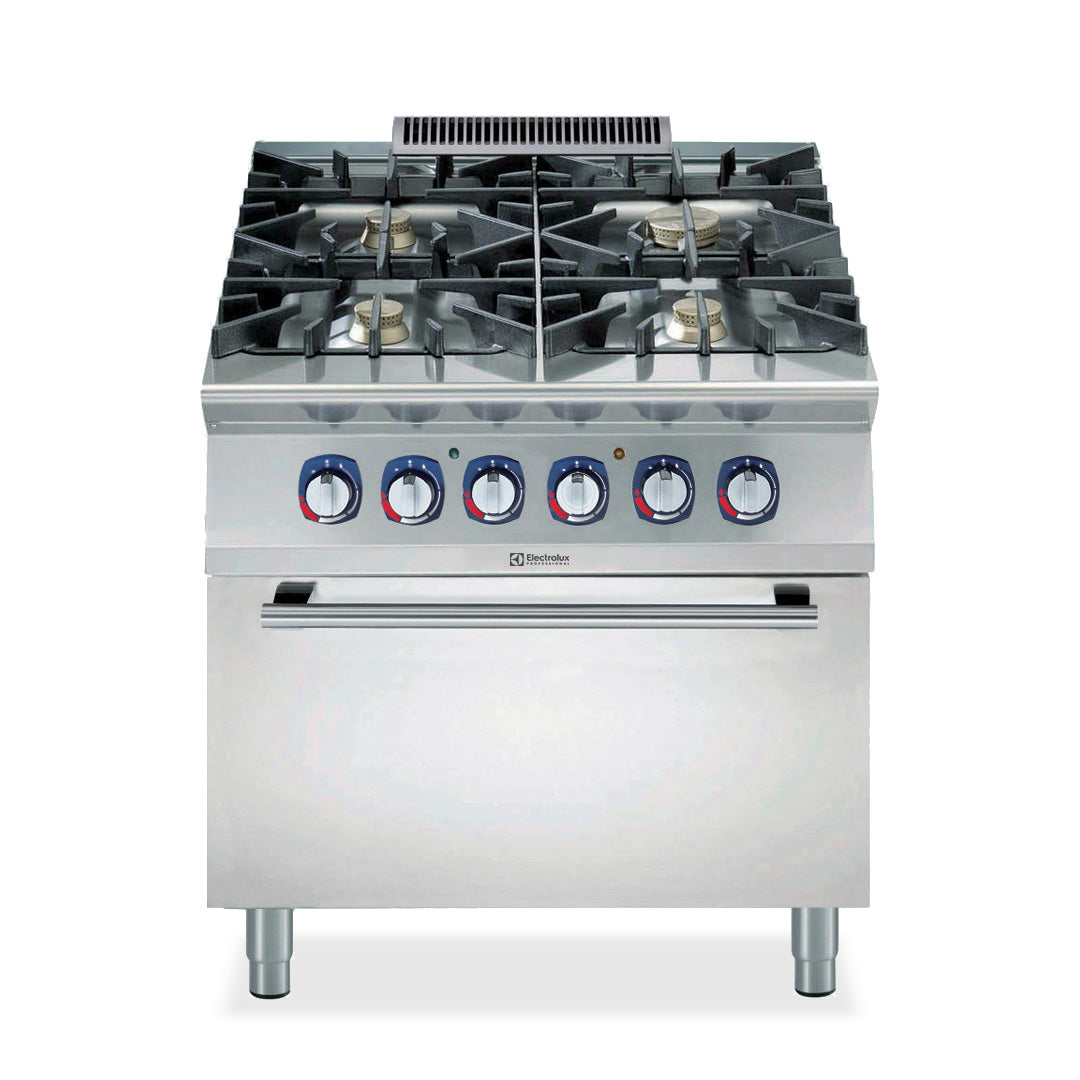 Electrolux 900XP 4 Burner Gas Range with Gas Oven 800mm E9GCGHTCGB - Whisk Hospitality - E9GCGHTCGB