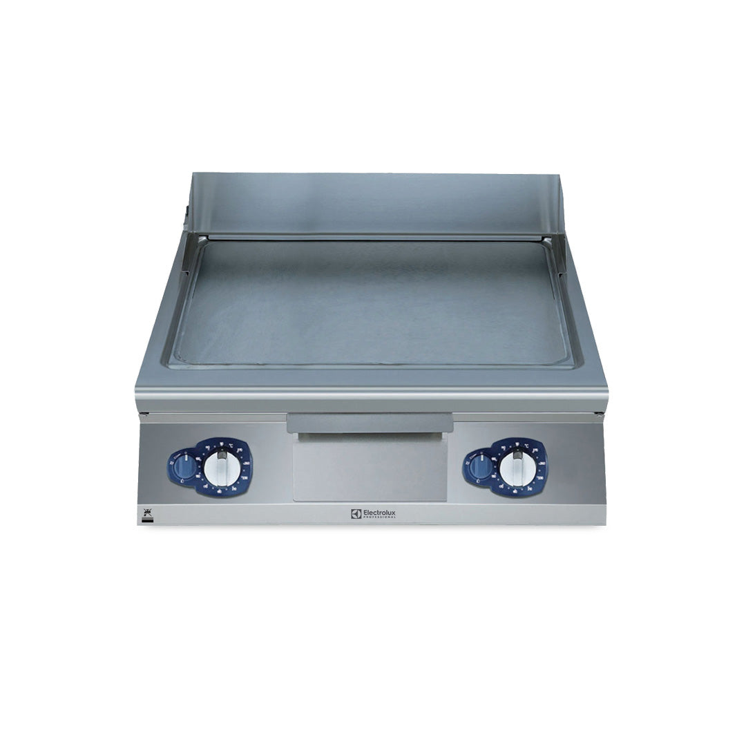 Electrolux 900XP Gas Griddle Plate with Smooth Brushed Chrome Plate 800mm E9IINAAOMEA - Whisk Hospitality - E9IINAAOMEA