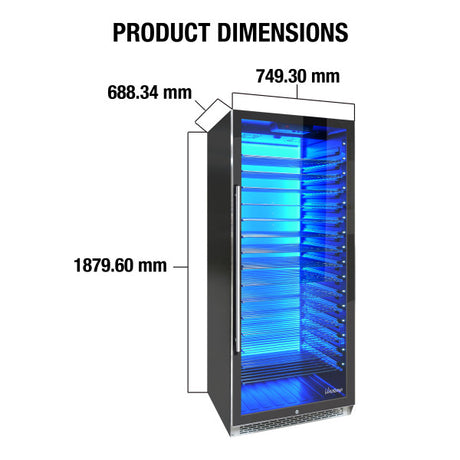 Vinotemp EL-300COMM-R Commercial Wine Cooler – 141-Bottle Capacity
