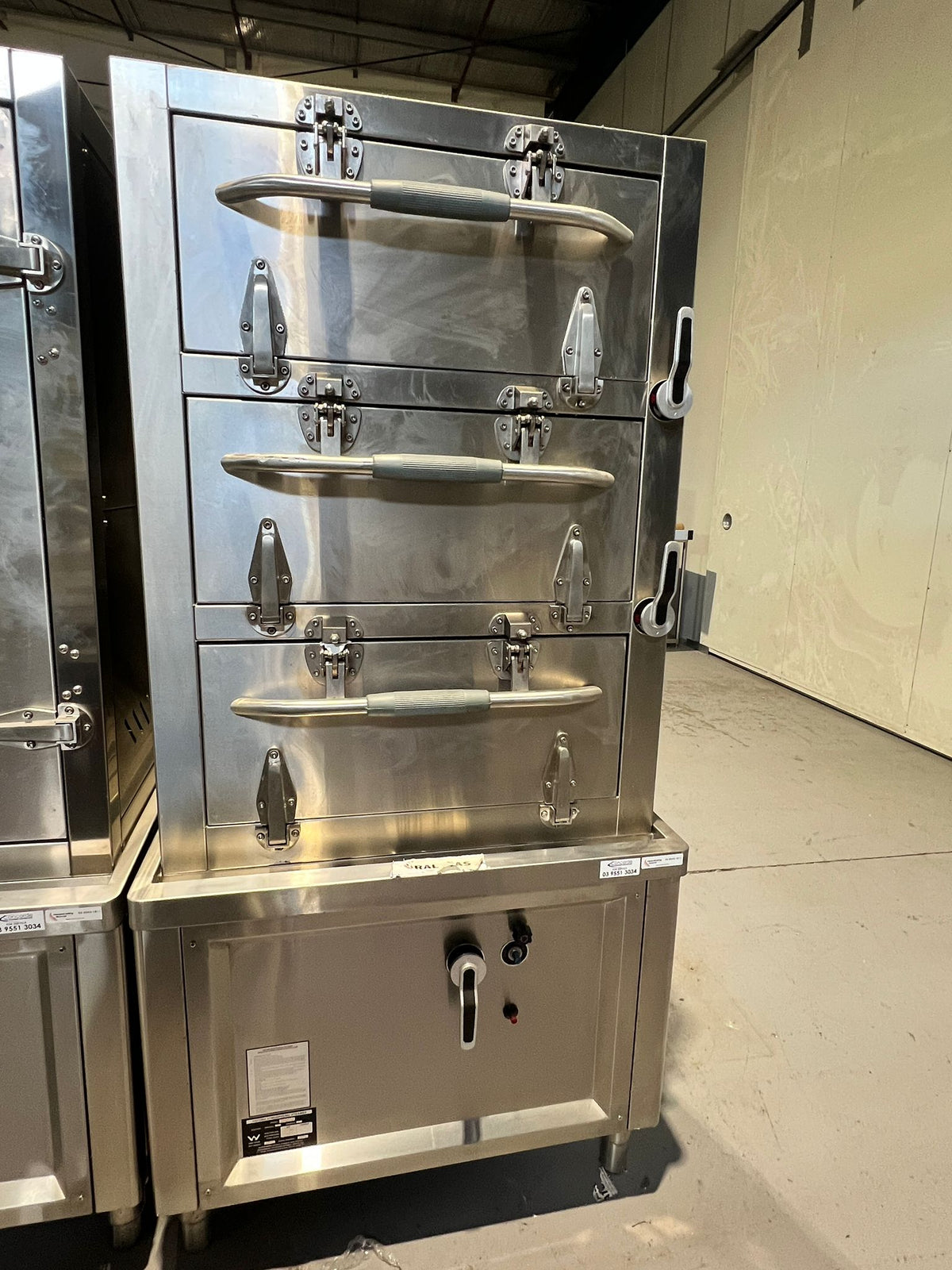 Oxford FSGS-3 3 Door Natural Gas Steamer