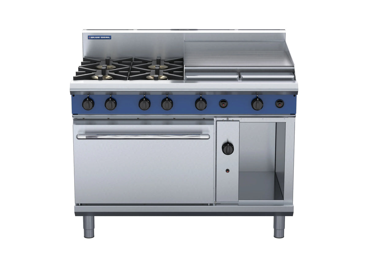 Blue Seal Evolution Series G508B 1200Mm Gas Range Static Oven
