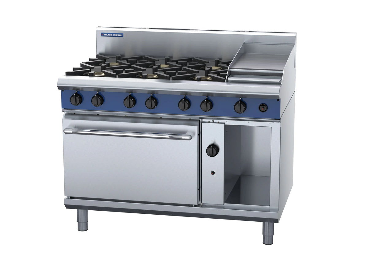 Blue Seal Evolution Series G508C 1200Mm Gas Range Static Oven