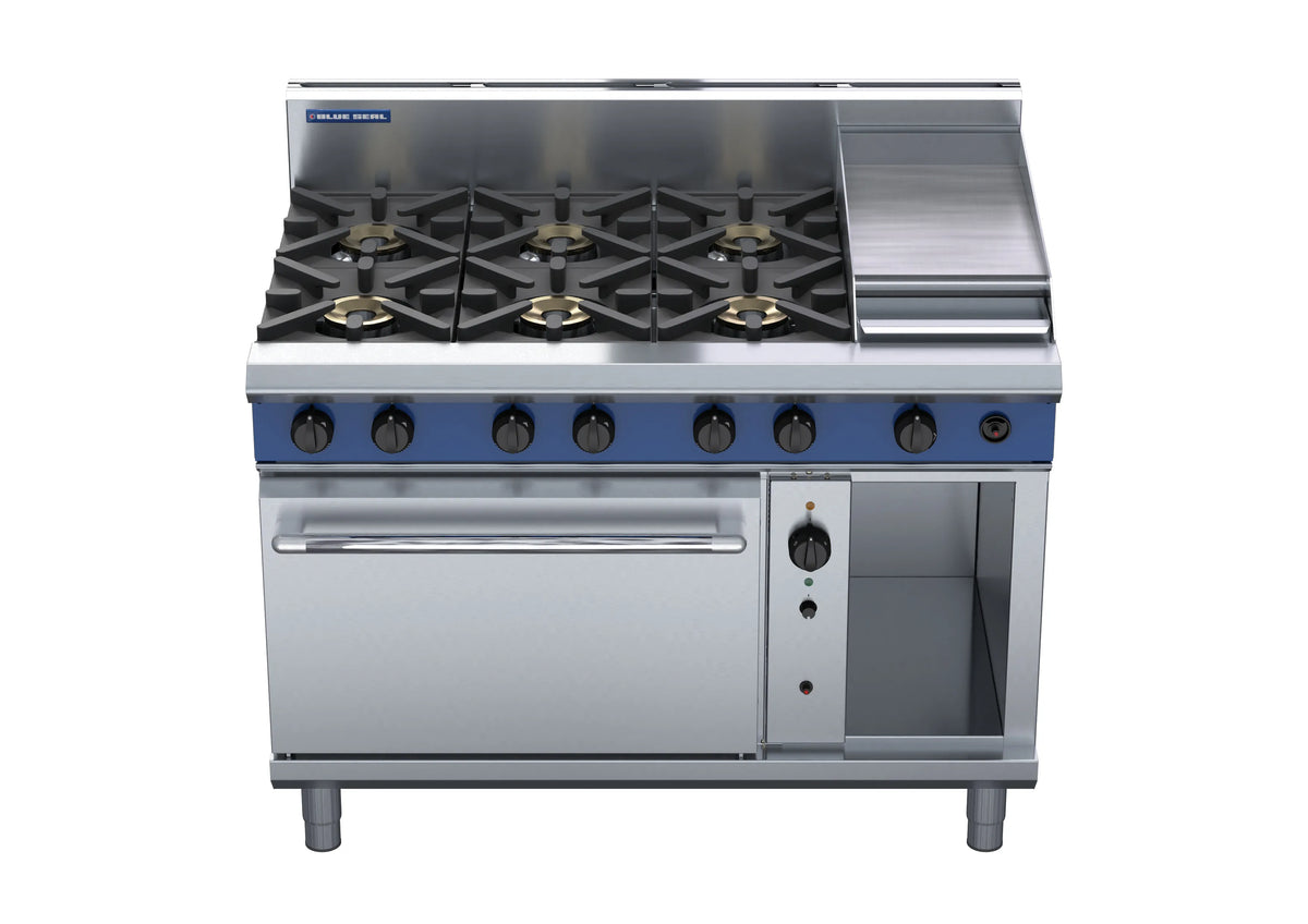 Blue Seal Evolution Series G58C 1200Mm Gas Range Convection Oven