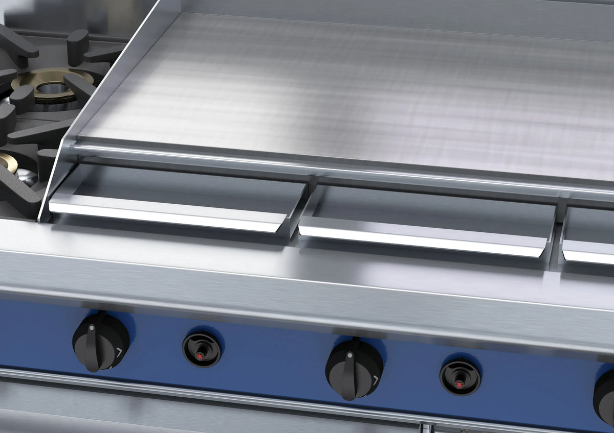 Blue Seal Evolution Series Ge508A 1200Mm Gas Range Electric Static Oven