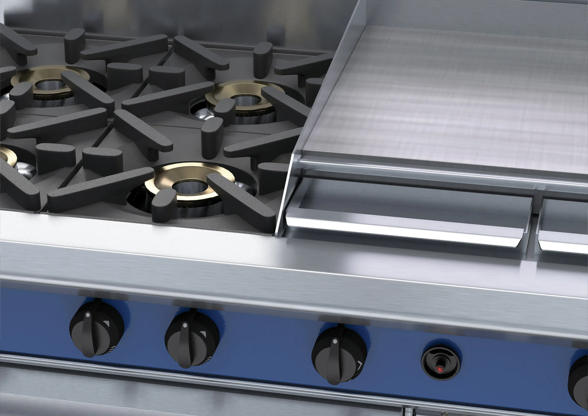 Blue Seal Evolution Series Ge58B 1200Mm Gas Range Electric Convection Oven