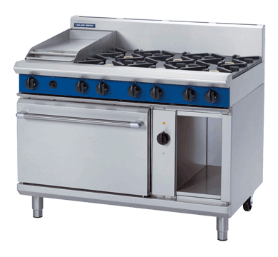 Blue Seal Evolution Series Ge58C 1200Mm Gas Range Electric Convection Oven