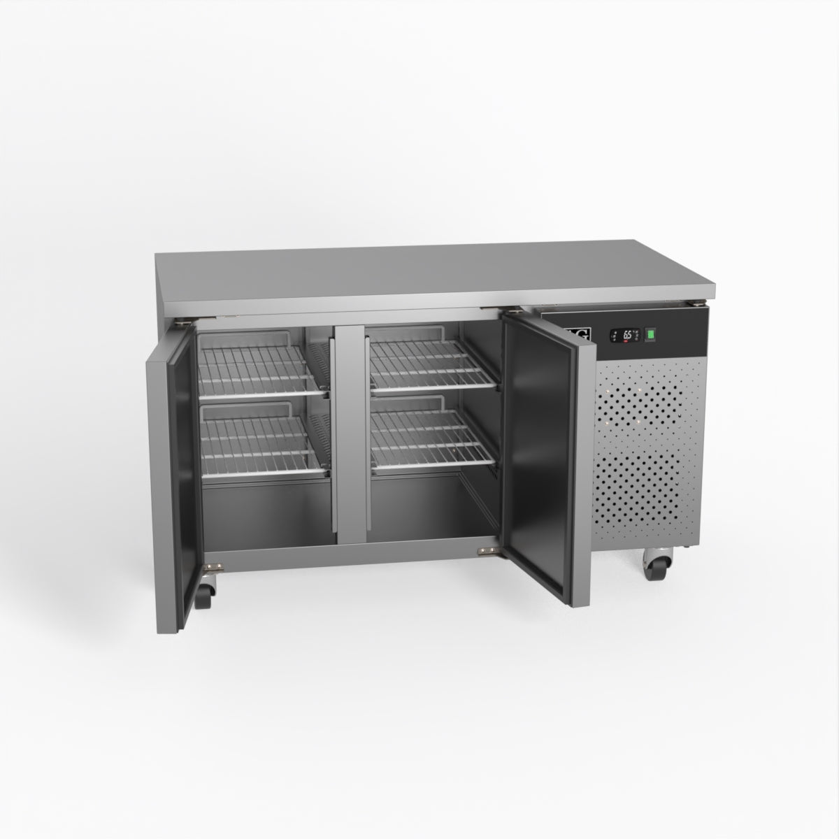 AG Two Door Commercial Worktop / Under Bench Fridge 700mm Depth GNX2100TN