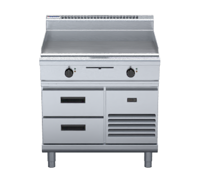 Waldorf 800 Series Gp8900E Rb 900Mm Electric Griddle Refrigerated Base