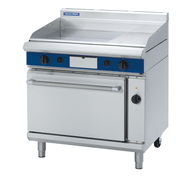 Blue Seal Evolution Series Gpe56 900Mm Gas Griddle Electric Convection Oven Range