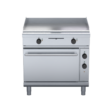 Waldorf 800 Series Gpl8910Ec 900Mm Electric Griddle Convection Oven Range Low Back Version