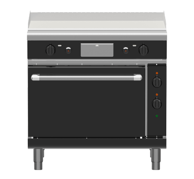 Waldorf Bold Gpb8910Ge 900Mm Gas Griddle Electric Static Oven Range