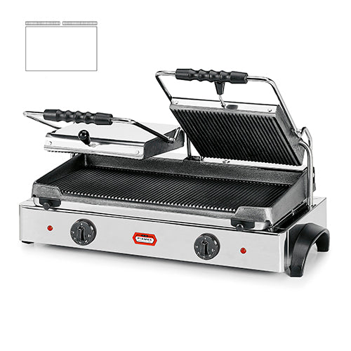Fiamma DOUBLE CONTACT GRILL - Grooved Upper/Smooth Lower Plates GR 8.2L