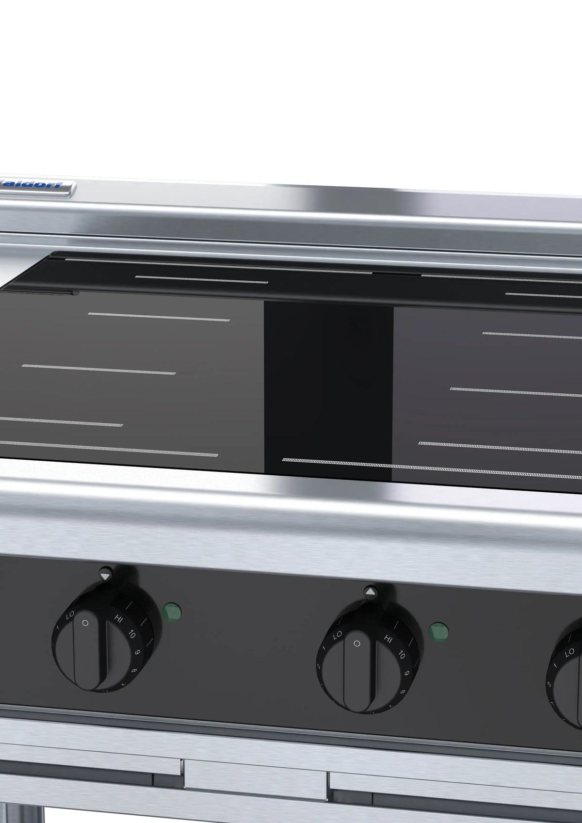Waldorf Bold Inlb8400F Ls 900Mm Electric Induction Cooktop Low Back Version Leg Stand
