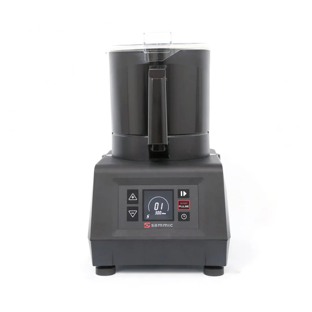 Sammic compact ultra variable speed 4.4l vertical cutter-mixer - 230v/50hz/1~ (10amp)