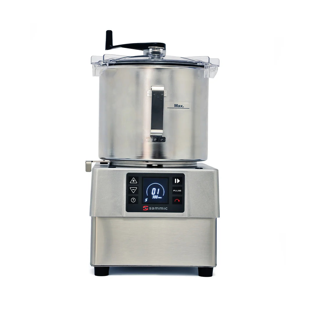Sammic ultra variable speed 8l vertical cutter-mixer - 230v/50hz/1~ (10amp)